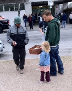 Day #22: Give Breakfast To The Homeless in Downtown Austin 2